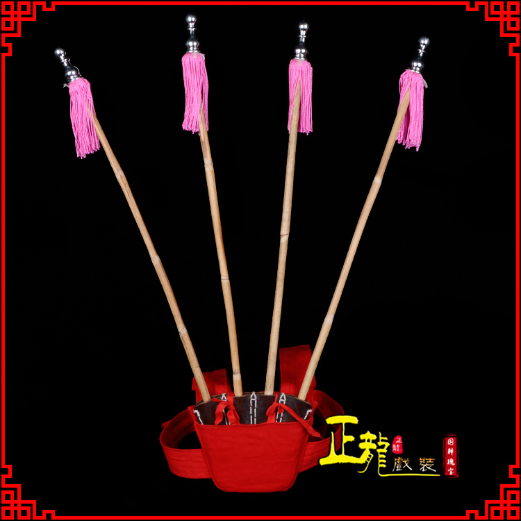 北湖戏装戏曲用品靠旗男女大靠 靠板 正宗牛皮旗杆旗架